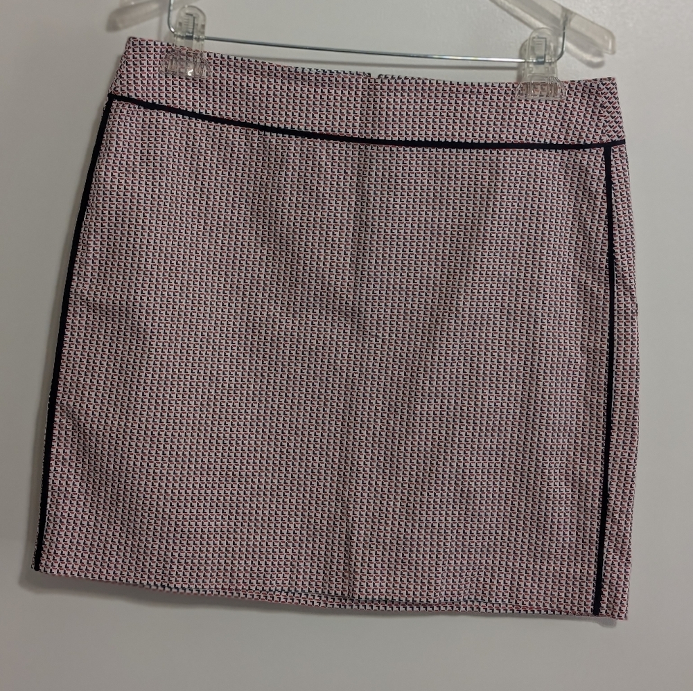Ann Taylor Pink and Black Mini Skirt